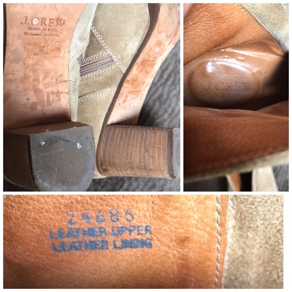 J Crew Natural Factory Quinn Suede Ankle Booties - Picture 7 of 8